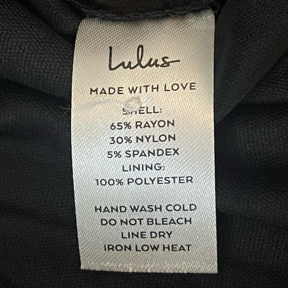 Lulus Black Ruffled Sleeve Midi Dress NWT Size S - Picture 11 of 15